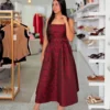 Vestido Midi Jacquard