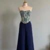 Pantalon Palazo Azul
