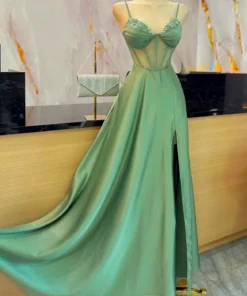 Vestido de Gala Verde Esmeralda