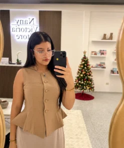 Blusa Elegante tipo Chaleco